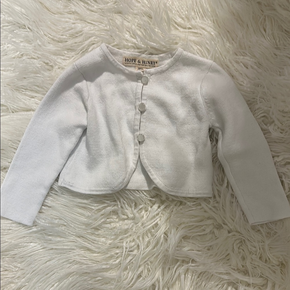 Hope & Henry White Cardigan